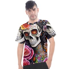 Sugar Skull Men s Sport Top by GardenOfOphir