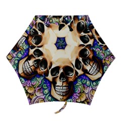 Gothic Skull Mini Folding Umbrellas by GardenOfOphir