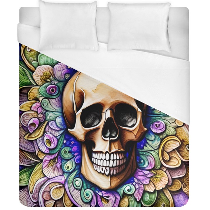 Gothic Skull Duvet Cover (California King Size)