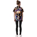 Gothic Skull Kids  Short Sleeve Shirt View2