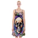 Gothic Skull Spaghetti Strap Velvet Dress View1