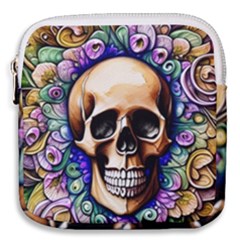 Gothic Skull Mini Square Pouch by GardenOfOphir