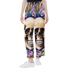 Gothic Skull Women s Pants  by GardenOfOphir