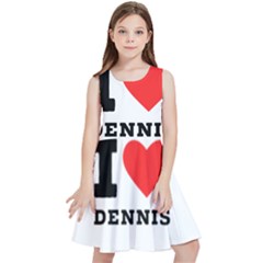 I Love Dennis Kids  Skater Dress by ilovewhateva