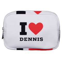 I Love Dennis Make Up Pouch (small) by ilovewhateva