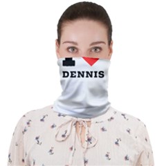 I love dennis Face Covering Bandana (Adult)