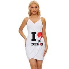 I love dennis Wrap Tie Front Dress