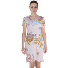 Mohanad Fa Short Sleeve Nightdress by mohanadfa