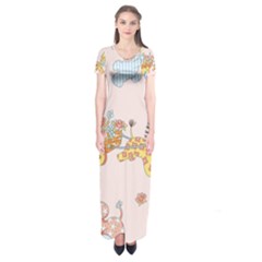 Mohanad Fa Short Sleeve Maxi Dress