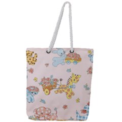 Mohanad Fa Full Print Rope Handle Tote (large) by mohanadfa