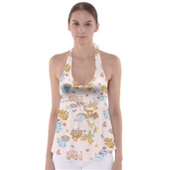 Mohanad Fa Babydoll Tankini Top