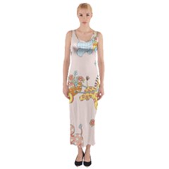 Mohanad Fa Fitted Maxi Dress by mohanadfa