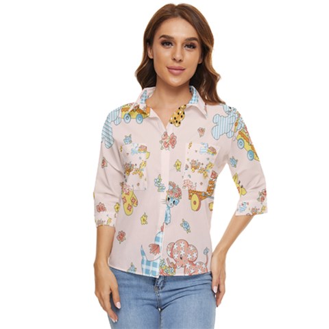 Mohanad Fa Women s Quarter Sleeve Pocket Shirt by mohanadfa