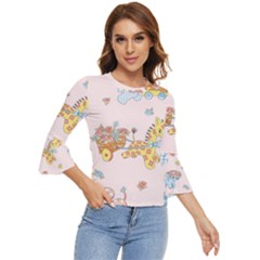 Mohanad Fa Bell Sleeve Top