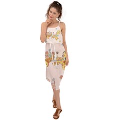 Mohanad Fa Waist Tie Cover Up Chiffon Dress