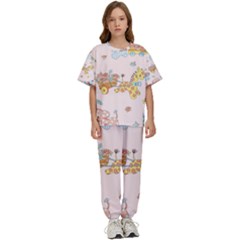 Mohanad Fa Kids  Tee And Pants Sports Set by mohanadfa