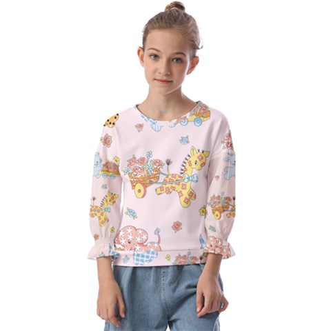 Mohanad Fa Kids  Cuff Sleeve Top by mohanadfa