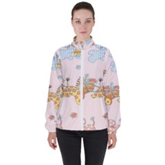 Mohanad Fa Women s High Neck Windbreaker by mohanadfa