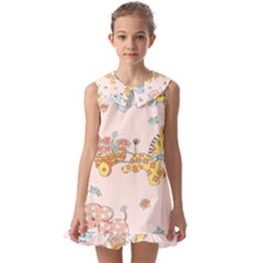 Mohanad Fa Kids  Pilgrim Collar Ruffle Hem Dress by mohanadfa