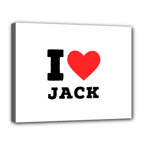 I Love Jack Canvas 14  X 11  (stretched) by ilovewhateva