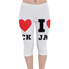 I Love Jack Velvet Capri Leggings  by ilovewhateva