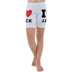 I Love Jack Kids  Lightweight Velour Capri Yoga Leggings by ilovewhateva