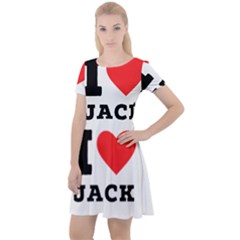 I Love Jack Cap Sleeve Velour Dress  by ilovewhateva