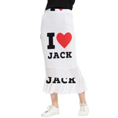 I Love Jack Maxi Fishtail Chiffon Skirt by ilovewhateva