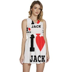 I Love Jack Sleeveless High Waist Mini Dress by ilovewhateva