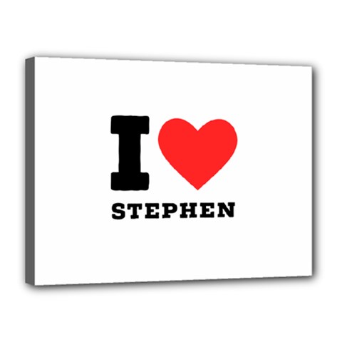 I Love Stephen Canvas 16  X 12  (stretched) by ilovewhateva