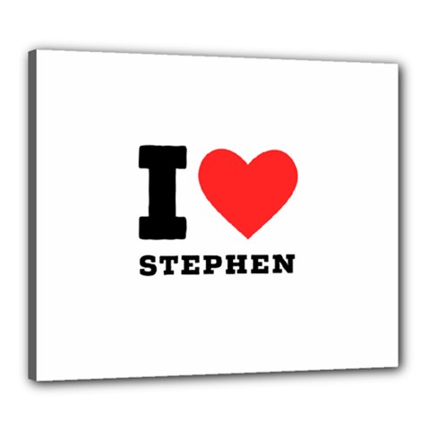 I Love Stephen Canvas 24  X 20  (stretched) by ilovewhateva