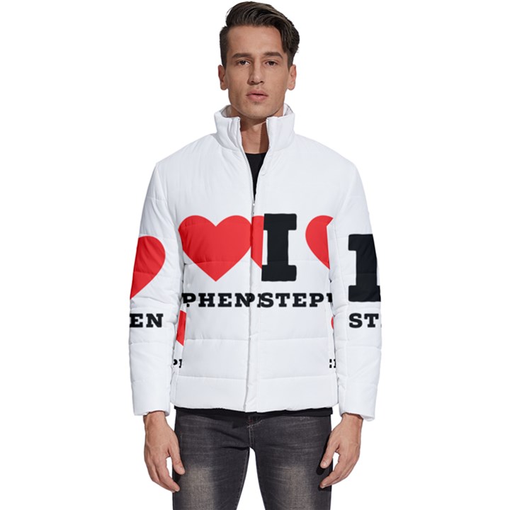 I love stephen Men s Puffer Bubble Jacket Coat