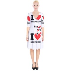 I Love Stephen Wrap Up Cocktail Dress by ilovewhateva