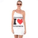 I love stephen One Shoulder Ring Trim Bodycon Dress View1