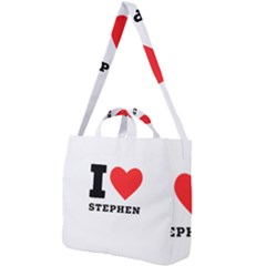 I Love Stephen Square Shoulder Tote Bag by ilovewhateva