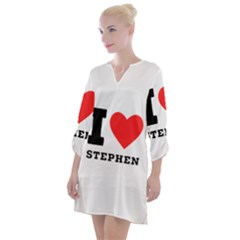 I Love Stephen Open Neck Shift Dress by ilovewhateva