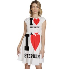 I Love Stephen Cap Sleeve High Waist Dress by ilovewhateva