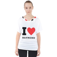 I Love Raymond V-neck Dolman Drape Top by ilovewhateva