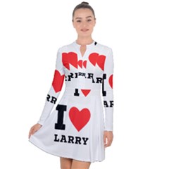 I Love Larry Long Sleeve Panel Dress by ilovewhateva