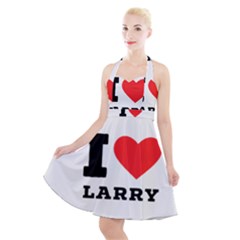 I Love Larry Halter Party Swing Dress  by ilovewhateva