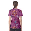 Flowers Petals Leaves Foliage Women s Cotton Tee View2