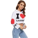 I love larry Women s Lightweight Cropped Hoodie View3