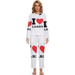 I Love Larry Womens  Long Sleeve Lightweight Pajamas Set by ilovewhateva