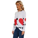 I love larry Long Sleeve Crew Neck Pullover Top View2