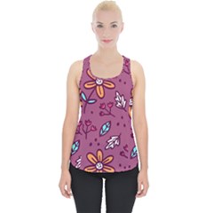 Flowers Petals Leaves Foliage Piece Up Tank Top