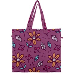 Flowers Petals Leaves Foliage Canvas Travel Bag by Ravend