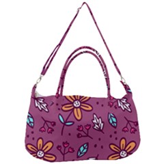 Flowers Petals Leaves Foliage Removal Strap Handbag by Ravend