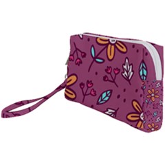 Flowers Petals Leaves Foliage Wristlet Pouch Bag (small) by Ravend