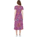 Flowers Petals Leaves Foliage High Low Boho Dress View2