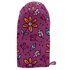 Flowers Petals Leaves Foliage Microwave Oven Glove by Ravend